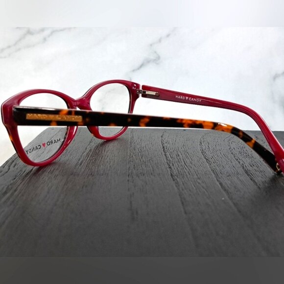 NEW Hard Candy Women Eyeglass Frame Full Rim,Tortoise/pink 51-16-135, Rx'able - Picture 2 of 5